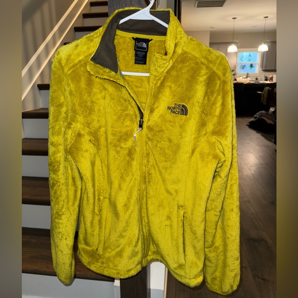 North face medium yellow fleece